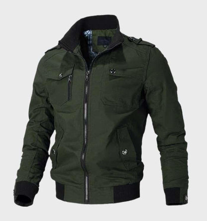 Daniel - casual bomberjack met hoge hals en ritssluiting over de hele lengte - Sky-Sense