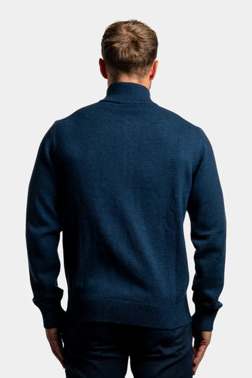 Full zip sweater van 100% kantoen voor heren