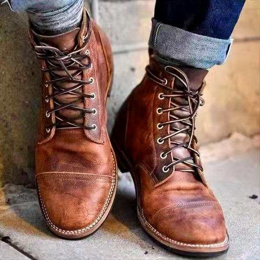 Heren veterboots Retro stijl