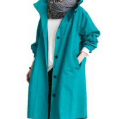 Lange trenchcoat voor dames casual