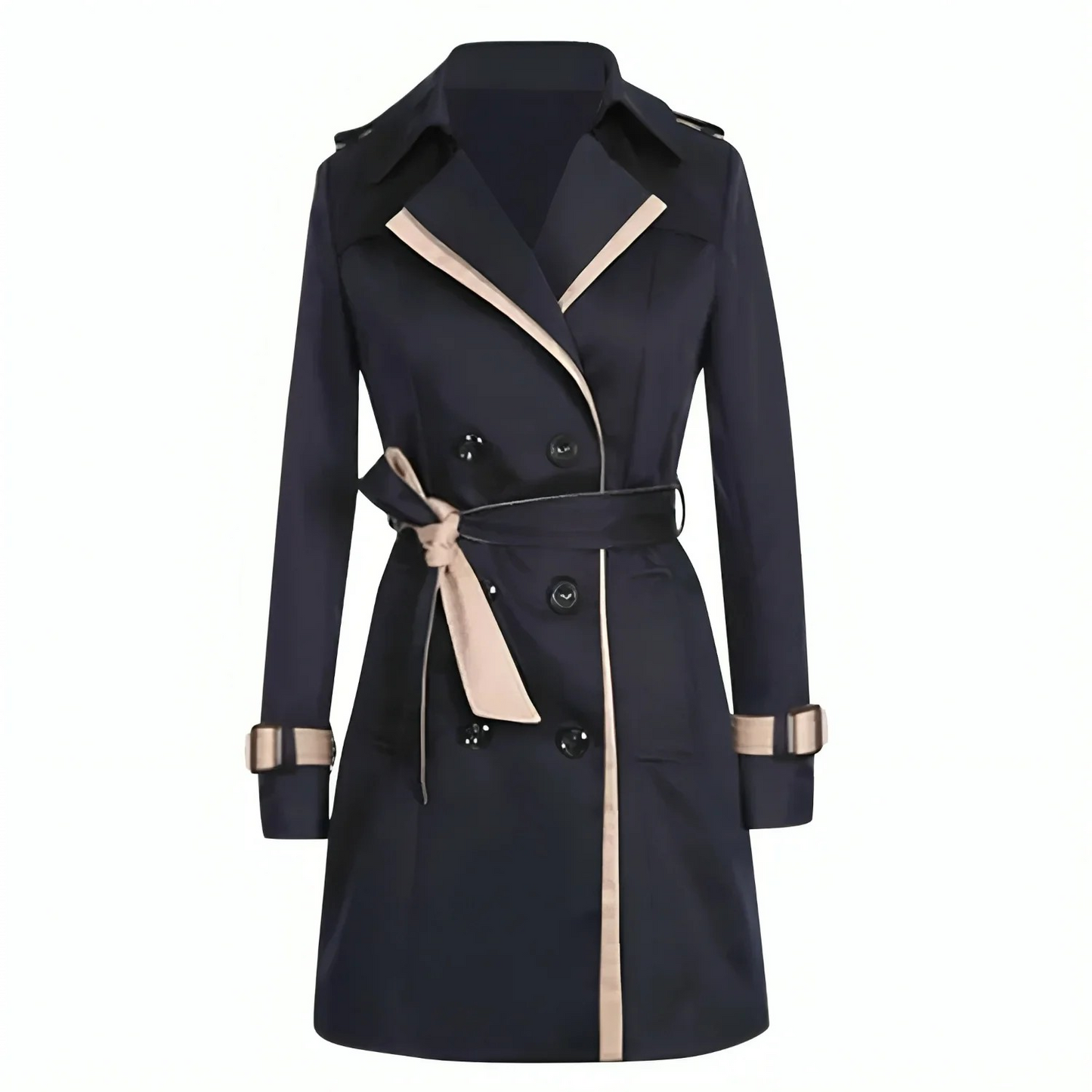 Lange trenchcoat voor dames herfst winter