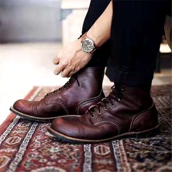 Heren veterboots Retro stijl