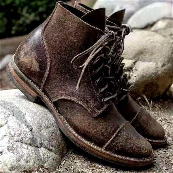 Heren veterboots Retro stijl